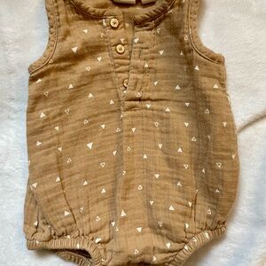 GAP Brown Sleeveless Bodysuit